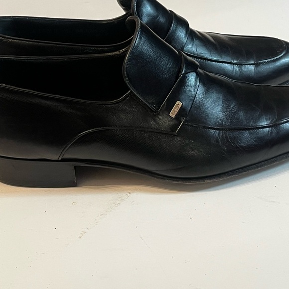 Bally Baltoro Parawet LOGO Style Black Leather Loafers Sz 9US Men Switzerland main image 6